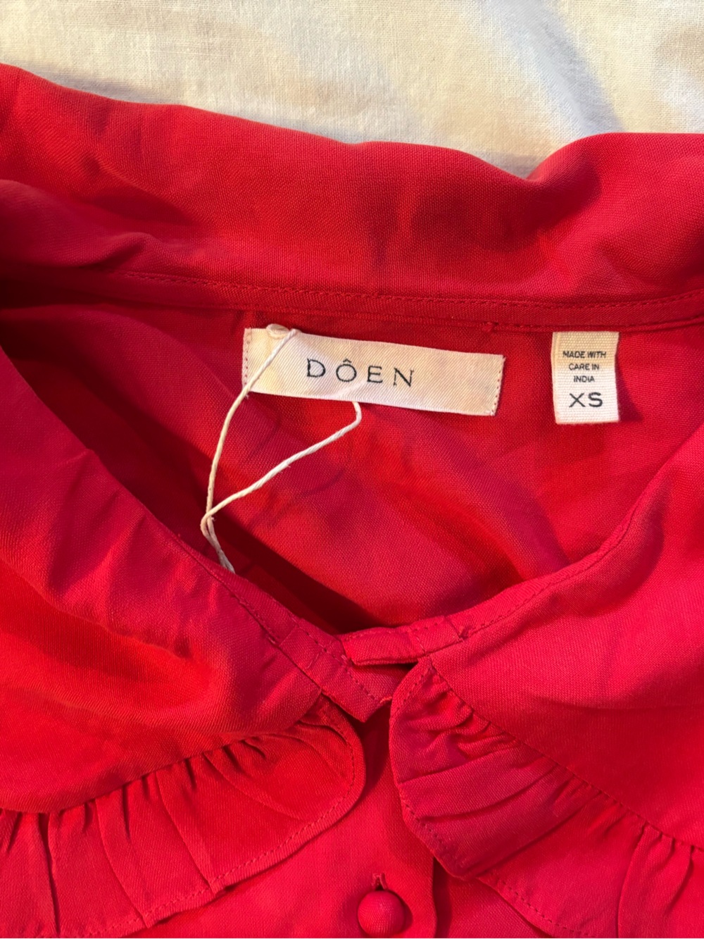 Doen Sparrow top in cerise - Picture 3 of 5